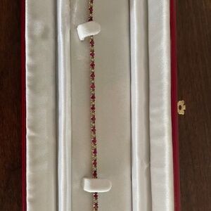 24 k ruby and diamond bracelet
